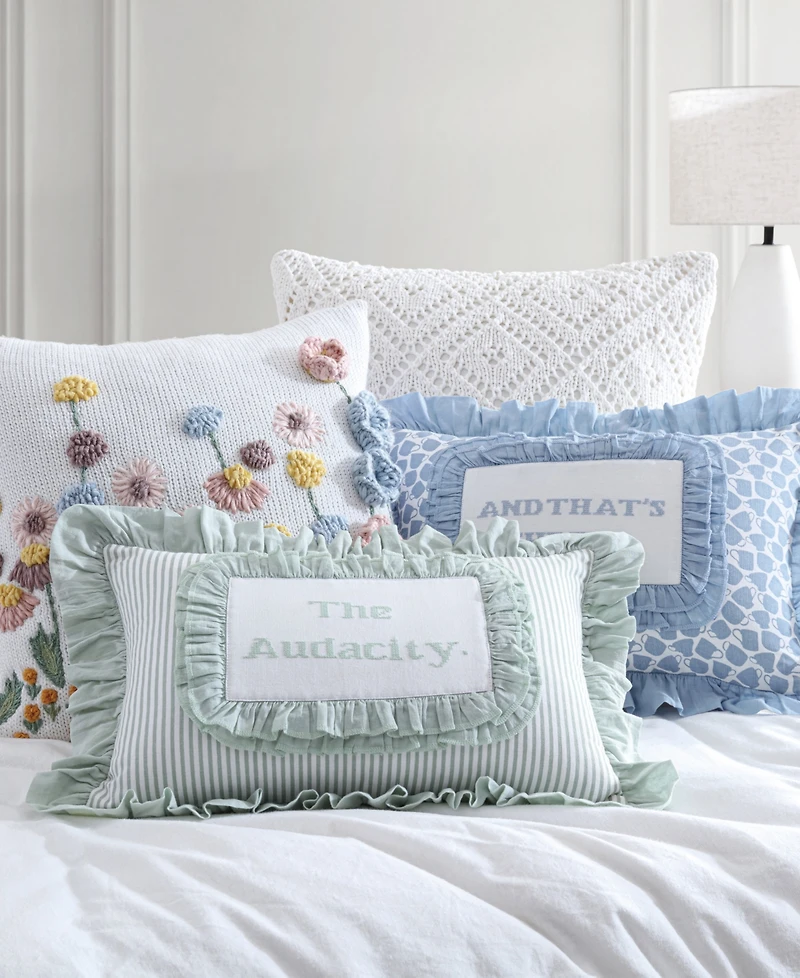 Peri Home 3D Petals Decorative Pillow, 18" x 18"