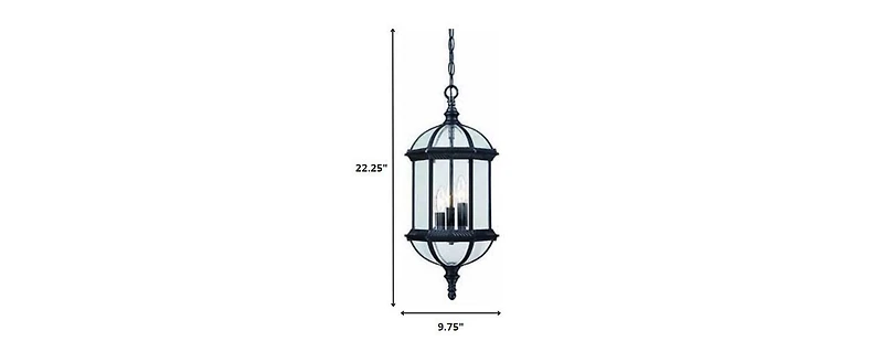 Three-Light Eastern Lantern Hanging Light – Elegant Pendant for Any Space