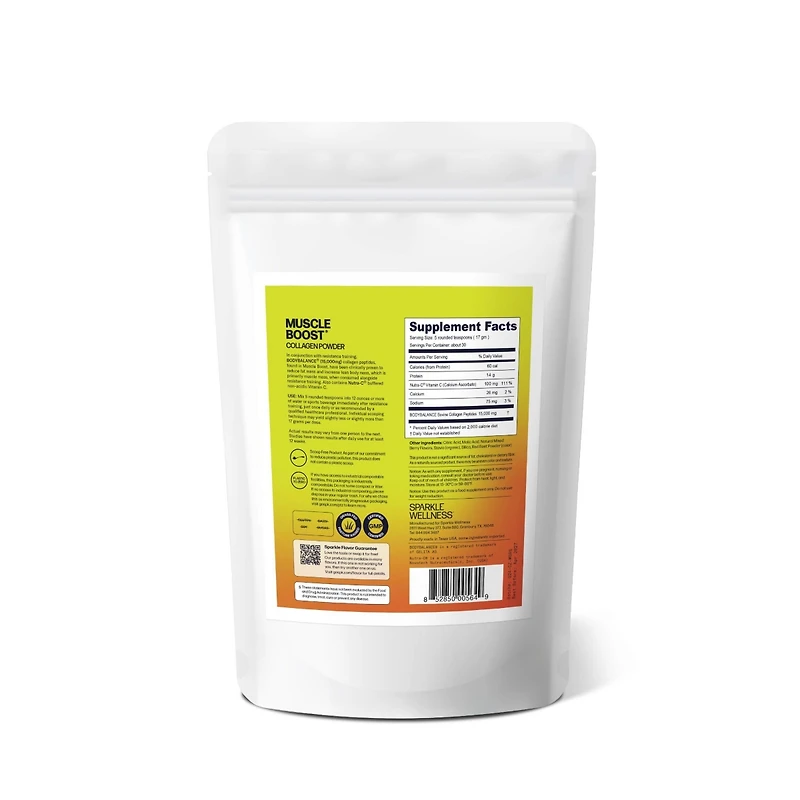 Muscle Boost [30-Serves] | Collagen Supplement Powder with Hydrolyzed Bodybalance Peptides & Buffered Vitamin C Improves Body Composition