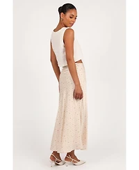 Petal and Pup Women's Mei Satin Midi Skirt
