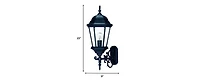 Domed Glass Lantern Wall Light for Entryway Patio or Hallway