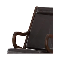 Rocking Chair with Faux Leather Upholstery – Cozy Living Room Chair