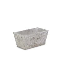 Cement Rectangular Planter with Speckle Glaze – Versatile Pot for Home & Garden