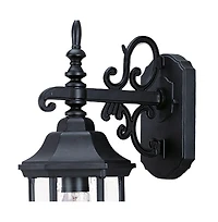 Domed Hanging Glass Lantern Wall Light for Entryway Patio or Hallway
