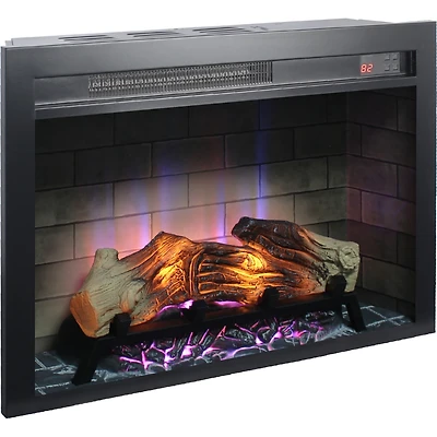 Streamdale 28 inch Electric Fireplace Insert, multicolored flames