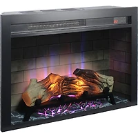 Streamdale 28 inch Electric Fireplace Insert, multicolored flames