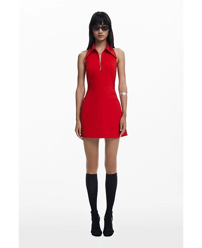Desigual Women's Short dress with zipper and lapel