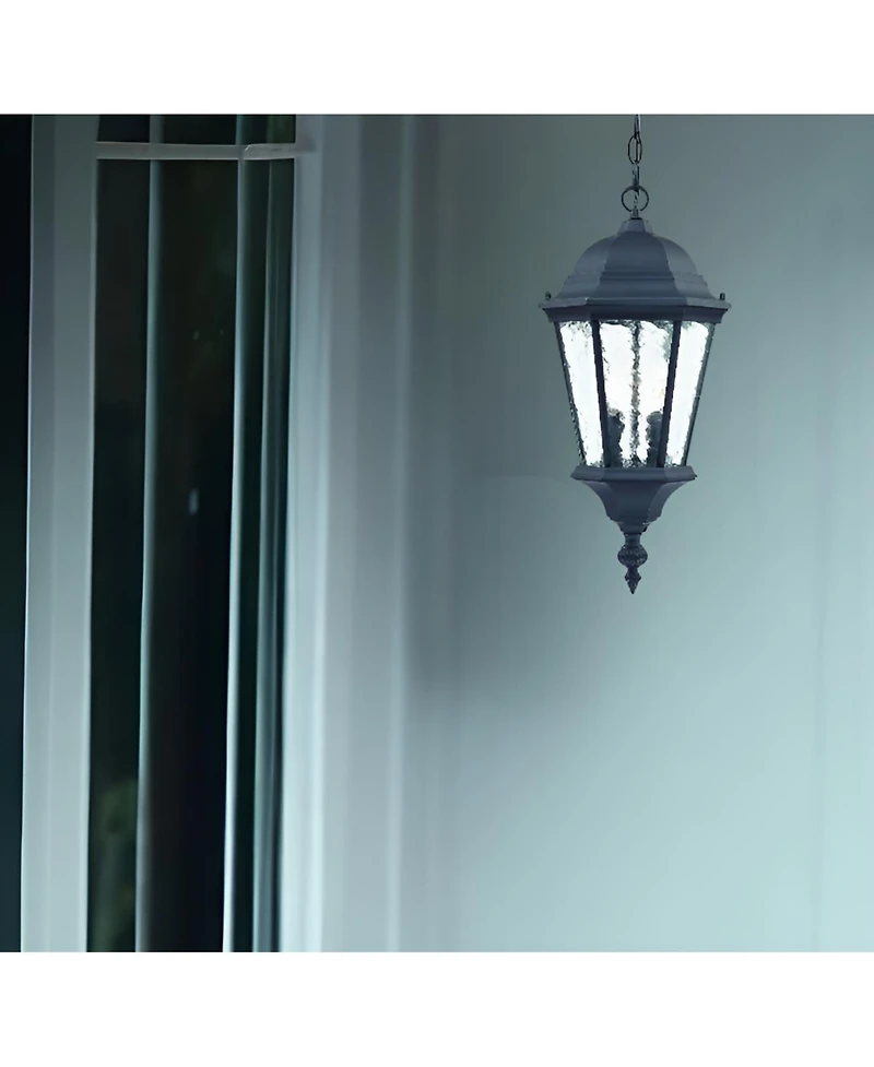 Two-Light Carousel Lantern Hanging Light – Stylish Lighting for Home & Garden