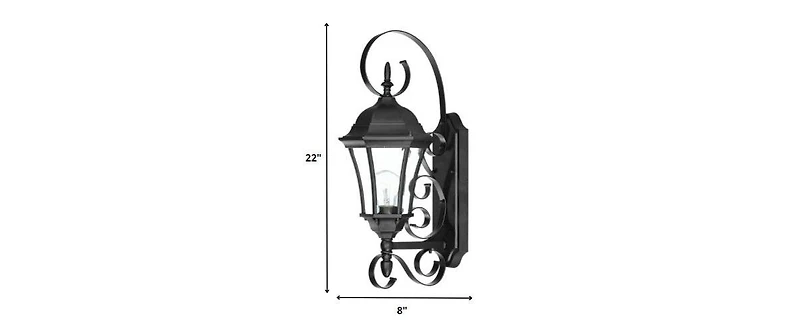 Adjustable Swing Arm Lantern Wall Light for Indoor and Outdoor Use