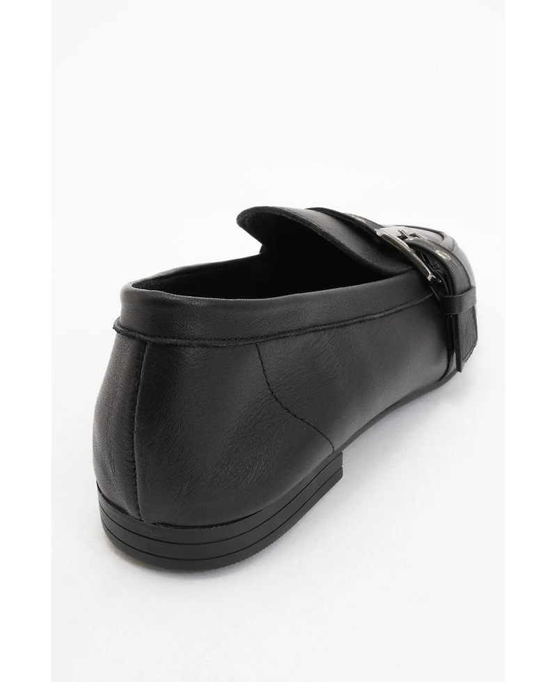 Jade Leather Flat Loafers (Women)