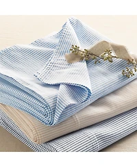 Lands' End Cotton Oxford Stripe Bed Sheet Set