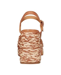 Marc Fisher Ltd Women's Juliey Woven Block Heel Platform Sandals