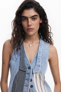 Desigual Women's Patchwork denim vest