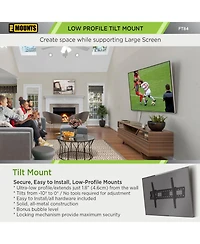 ProMounts Tilting Tv Wall Mount For 50" to 92" TVs Holds Up to 165lbs