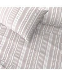 Linery & Co. Striped Brushed Microfiber Bed Sheet Set