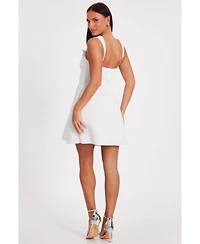 Quiz Women's Scuba Foam Mini Skater Dress