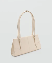 Mango Women's Buckles Shoulder Bag