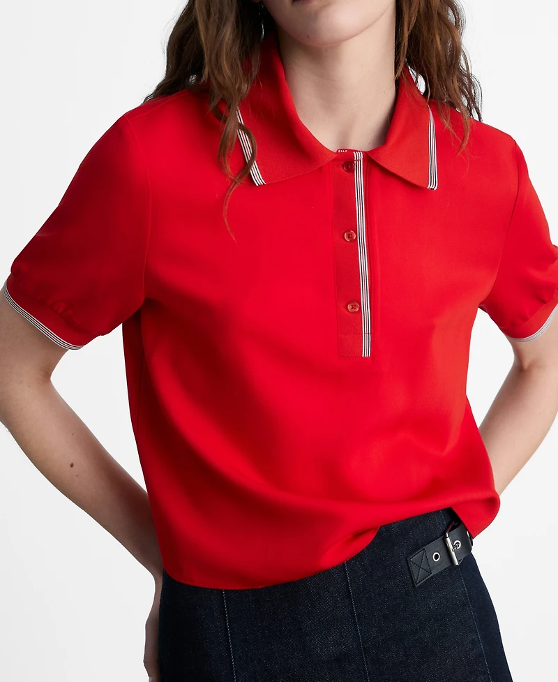 Mango Women's Cropped Polo Shirt