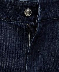 Mango Women's Rinse-Wash Wide Leg Jeans