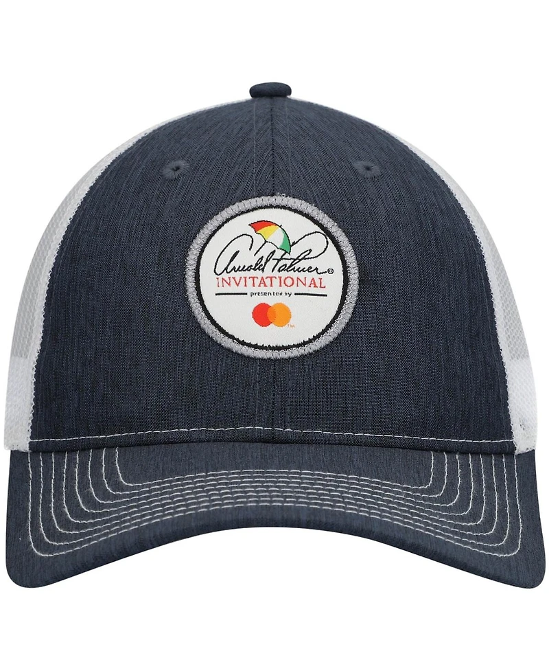 Ahead Men's Navy/White Arnold Palmer Invitational Logo Mesh Snapback Hat