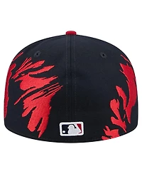 New Era Men's Navy/Red Boston Red Sox Retro Pattern 59FIFTY Fitted Hat