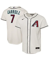 Nike Big Boys and Girls Corbin Carroll Cream Arizona Diamondbacks Home Replica Player Jersey