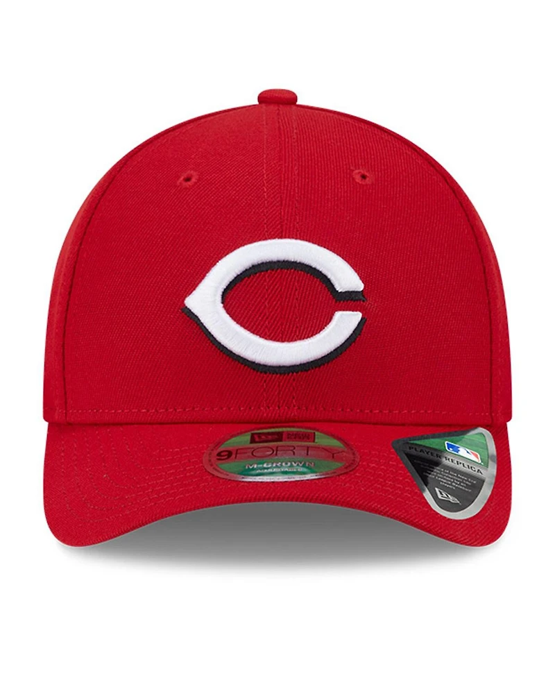 New Era Men's Red Cincinnati Reds Player Replica 9FORTY Adjustable Hat