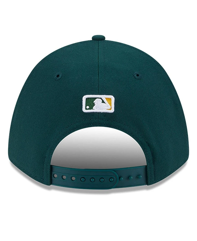 New Era Men's Green Athletics Player Replica 9FORTY Adjustable Hat
