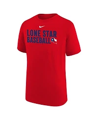 Nike Big Boys and Girls Red Texas Rangers Local Legend T-Shirt