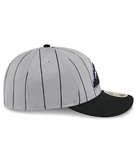 New Era Men's Gray/Black Colorado Rockies 2025 Batting Practice Low Profile 59FIFTY Fitted Hat