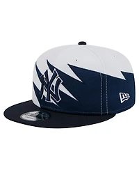 New Era Men's Navy/White New York Yankees Jagged 9FIFTY Snapback Hat