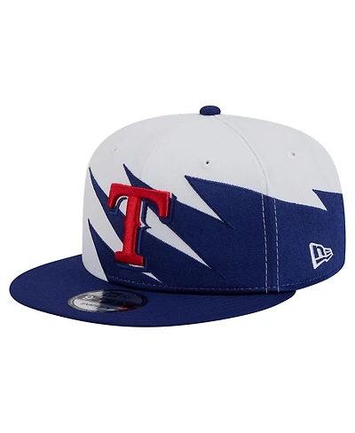 New Era Men's Royal/White Texas Rangers Jagged 9FIFTY Snapback Hat