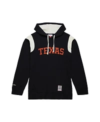 Mitchell & Ness Men's Black Texas Longhorns Thermal Lightweight Pullover Hoodie
