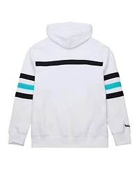 Mitchell & Ness Men's White Vancouver Grizzlies Hardwood Classics Nights Head Coach Pullover Hoodie