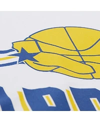 Mitchell & Ness Men's and Women's White Golden State Warriors Hardwood Classics Vintage Team Origins Premium T-Shirt