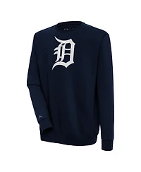 Antigua Men's Navy Detroit Tigers Victory Pullover Sweatshirt