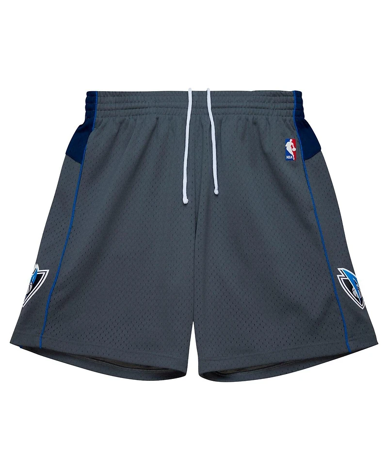 Mitchell & Ness Men's Gray Dallas Mavericks 2003/04 Replica Shorts