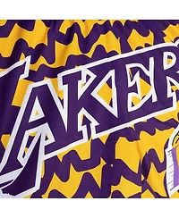 Mitchell & Ness Men's Purple/Gold Los Angeles Lakers Jumbotron 2.0 Sublimated Shorts