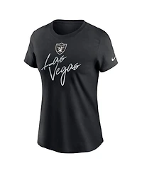 Nike Women's Black Las Vegas Raiders Team City Roll T-Shirt