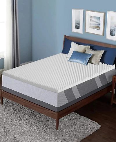 Payton 1" Convoluted Foam Mattress Topper, Twin