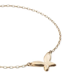 UNOde50 18k Gold Plated Metal Alloy Chain with Central Butterfly