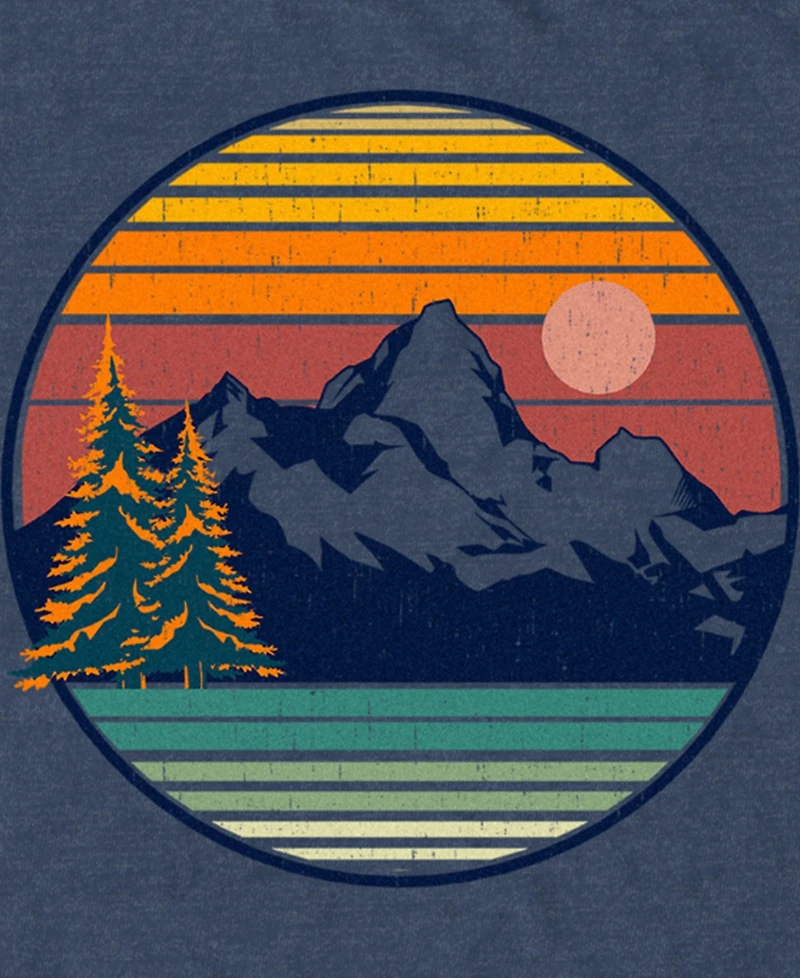 Design By Humans Men's Mountain View Short Sleeve T-Shirt
