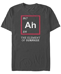 Design By Humans Men's Ah The Element Of Surprise Funny Gift Idea Short Sleeve T-Shirt