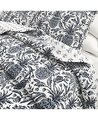 Linery & Co. Cotton Stitched Reversible Coastal 3 Piece Quilt and Sham Set - Pineapple grove