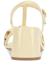 Vince Camuto Women's Chirie Chain T-Strap Block-Heel Sandals