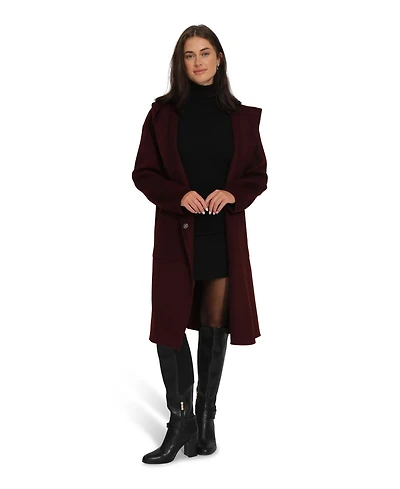 Belle & Bloom Women's Walk This Way Wool Blend Oversized Coat