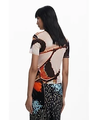 Desigual Women's T-shirt designed by Mr. Christian Lacroix