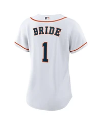 Nike Women's White Houston Astros 1 Bride Home Replica Jersey