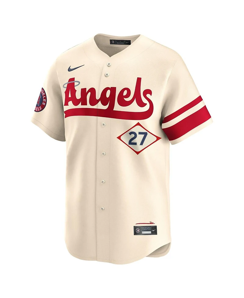 Nike Men's Mike Trout Natural Los Angeles Angels City Connect Limited Jersey