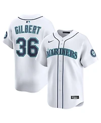 Nike Men's Logan Gilbert White Seattle Mariners Alternate Limited Player Jersey